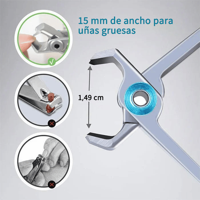 Cortaúñas De Acero Inoxidable Ultra afilados | Kharess
